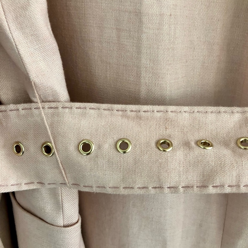 Zimmerman Pink Belted Trench Coat | Designer Size 1 - Picture 8 of 14